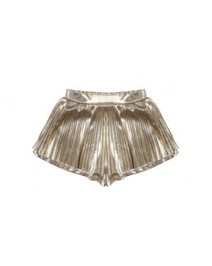 MIA Girl's Metallic Python Skirt - Black
