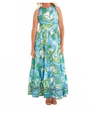 CK BRADLEY Trocadero Maxi Dress - Blue