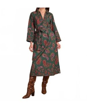 Double A Lee Long Sleeve Midi Dress - Black