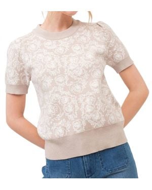 And The Why Love You So Short Sleeve Sweater - White