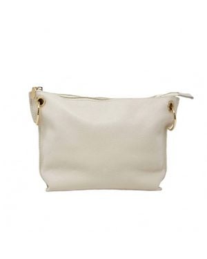 German Fuentes Jasmine Crossbody Bag With Strap - Natural