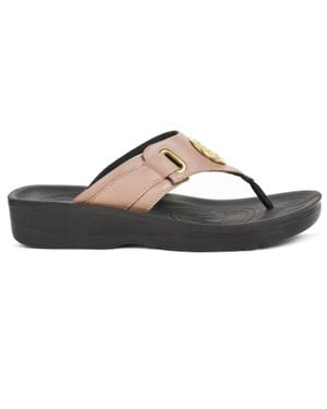 AEROTHOTIC Hazel Thong Sandals - Brown