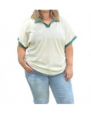 Southern Grace Tee Me Up Top - Blue