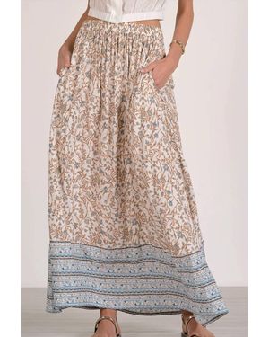 Elan Drawstring Maxi Skirt - Multicolor
