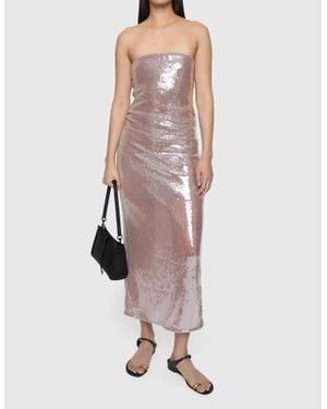 Rebecca Minkoff Emmy Tube Sequin Dress - Pink