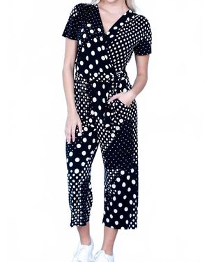 Artex Polka Dot Jumpsuit - Blue