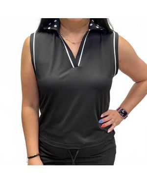 Jess Lea Everyday Polo Tank - Black