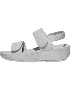 Fitflop Lulu Adjustable Shimmerlux Back-Strap Sandals - Metallic
