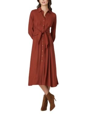 Shoshanna Andy Midi Dress - Red