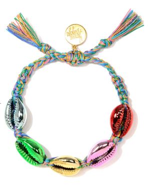 Venessa Arizaga Adjustable Shell Bracelet - Green