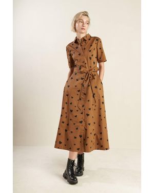 TRUEDAMES Ready To Go Woven Midi Dress - Natural