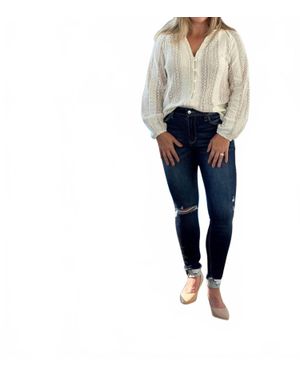Amelia K. Luxe Vintage High Rise Skinny Jeans - Blue