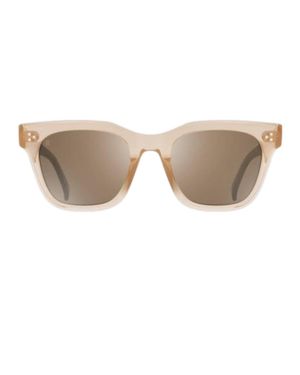 Raen Huxton S888 Squared Sunglasses - Natural