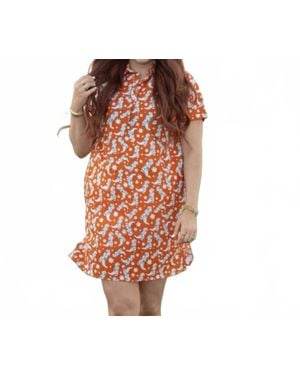 Layerz Clothing Tailgate Dress - Orange
