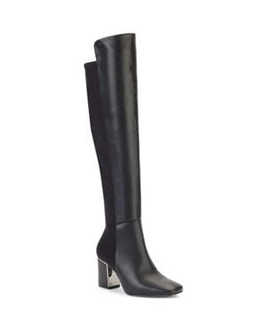 DKNY Cilli K3261335 Boots Square Toe Over-The-Knee Rhs7499 - Black