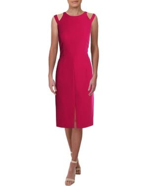 Laundry by Shelli Segal Cut Out Sheath Cocktail Dress - Red