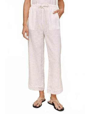 Bella Dahl Crochet Edge Pant - Natural