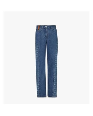 MCM Monogram Jeans - Blue