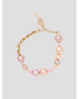 COMPLETEDWORKS Float Pearl And Zirconia Vermeil Bracelet - White