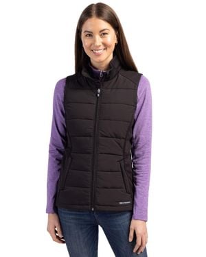 Cutter & Buck Evoke Hybrid Softshell Recycled Full Zip Vest - Blue