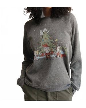 PEOPLE OF LEISURE Charlie Christmas Sweatshirt - Black