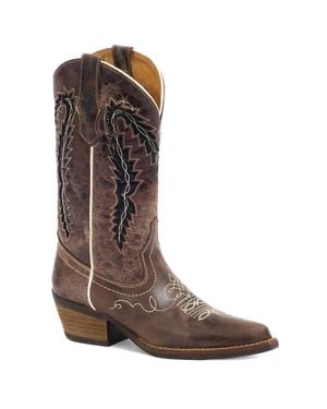 Forastero Cowgirl Leather Boots - Brown