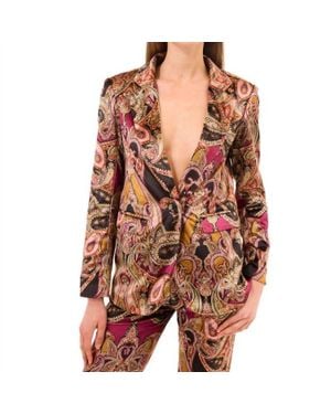MISA Los Angles Catroux Paisley Jacket - Red