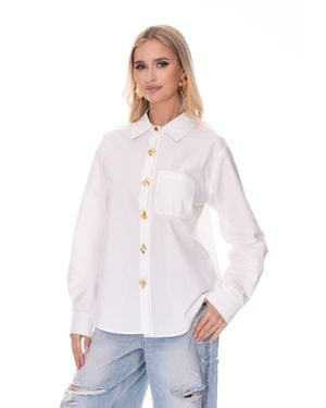 Kalita Longsleeve Buttons Down Top - White