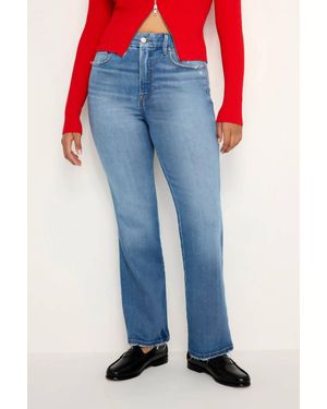 GOOD AMERICAN Good Curve Straight Jeans - Blue