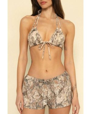 Montce Low-Rise Drawstring Short - Brown