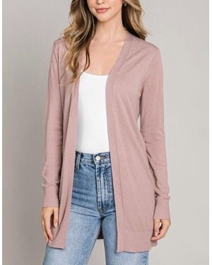 Be Cool Open Front Duster - Pink