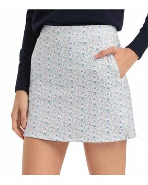 RNWK Lily Mini Floral Print Skort - Black