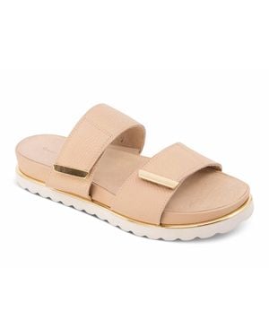 Chocolat Blu Candi Double-Strap Slide Sandal - Black