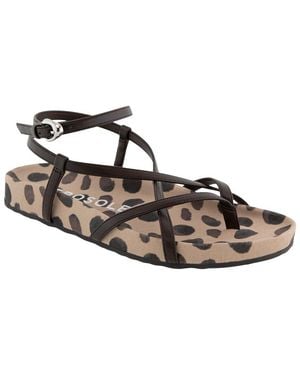 Aerosoles Leera Cork Flat Sandal - Brown