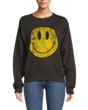 Prince Peter Smiley Crewneck Sweatshirt - Black