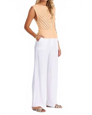 Bishop + Young Sorrento Linen Pants - White