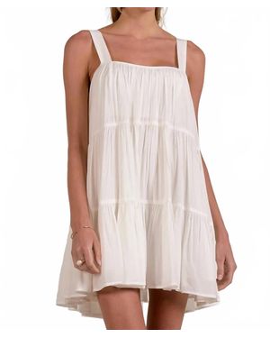 Elan Scottie Mini Dress - White