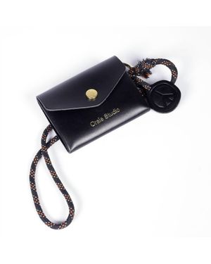 CRAIE STUDIO Moni Calf Leather Wallet - Blue