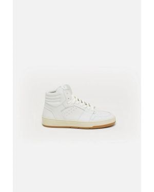 Closed High Top Sneaker - White