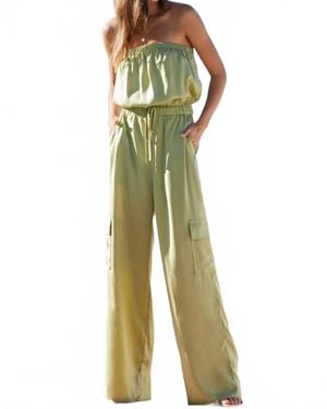 Eesome Cassidy Strapless Jumpsuit - Green