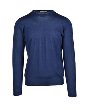 FILIPPO DE LAURENTIIS Crew Neck Sweater - Blue