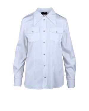 Liu Jo Tailored Stretch Cotton Shirt - Blue