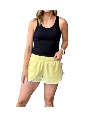 Mono B Seamless Ribbed Tank Top - Yellow