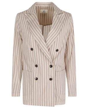 Myths Giacca Lyocell Poliammide Blazer - Natural