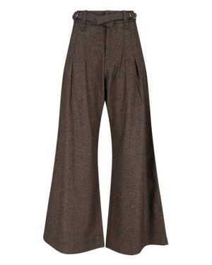 Eudon Choi Tailored Pants With Structured Silhouette - Brown