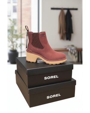 Sorel Hi-Line Heel Chelsea Boots - Black
