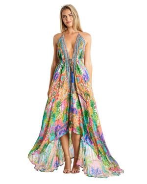 La Moda Clothing Barcelona Halter Maxi Dress - White