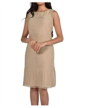 FRANK LYMAN Shimmer Cocktail Dress - Natural