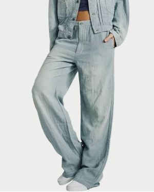 Denimist Teri Wide Leg Chino - Blue