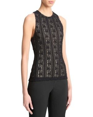 Vince High Neck Shell - Black